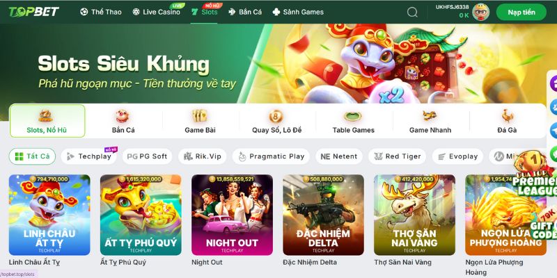 Thư viện game đồ sộ & hấp dẫn 